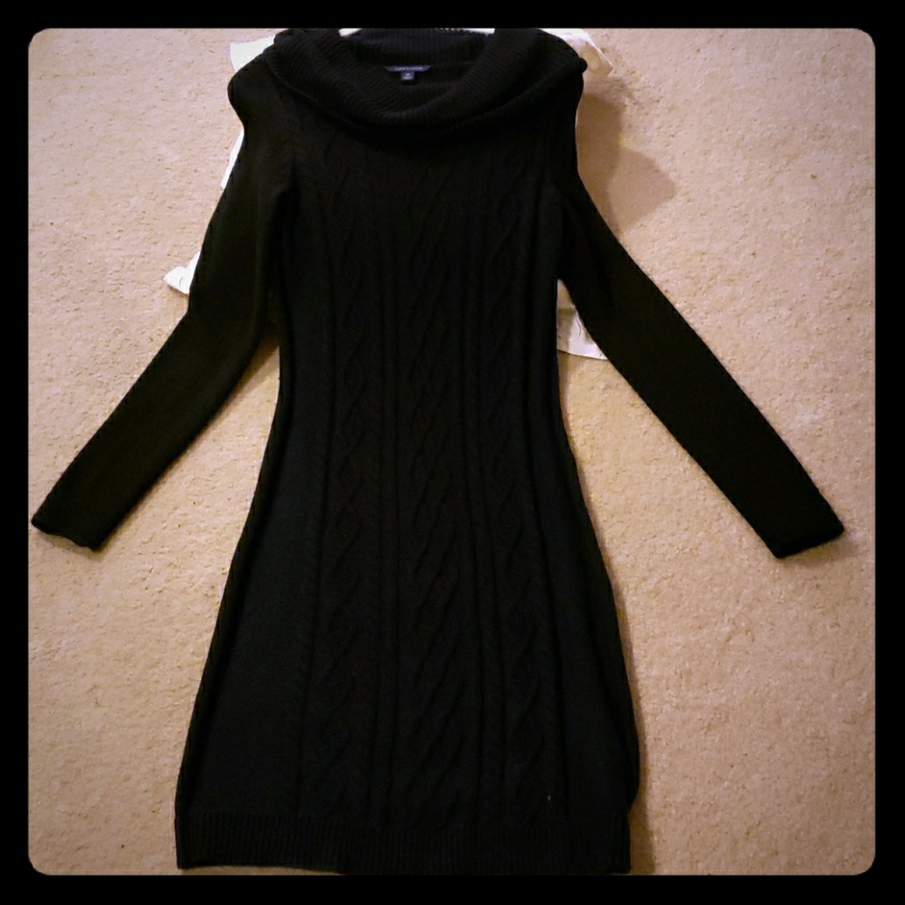 Knit sweater dress